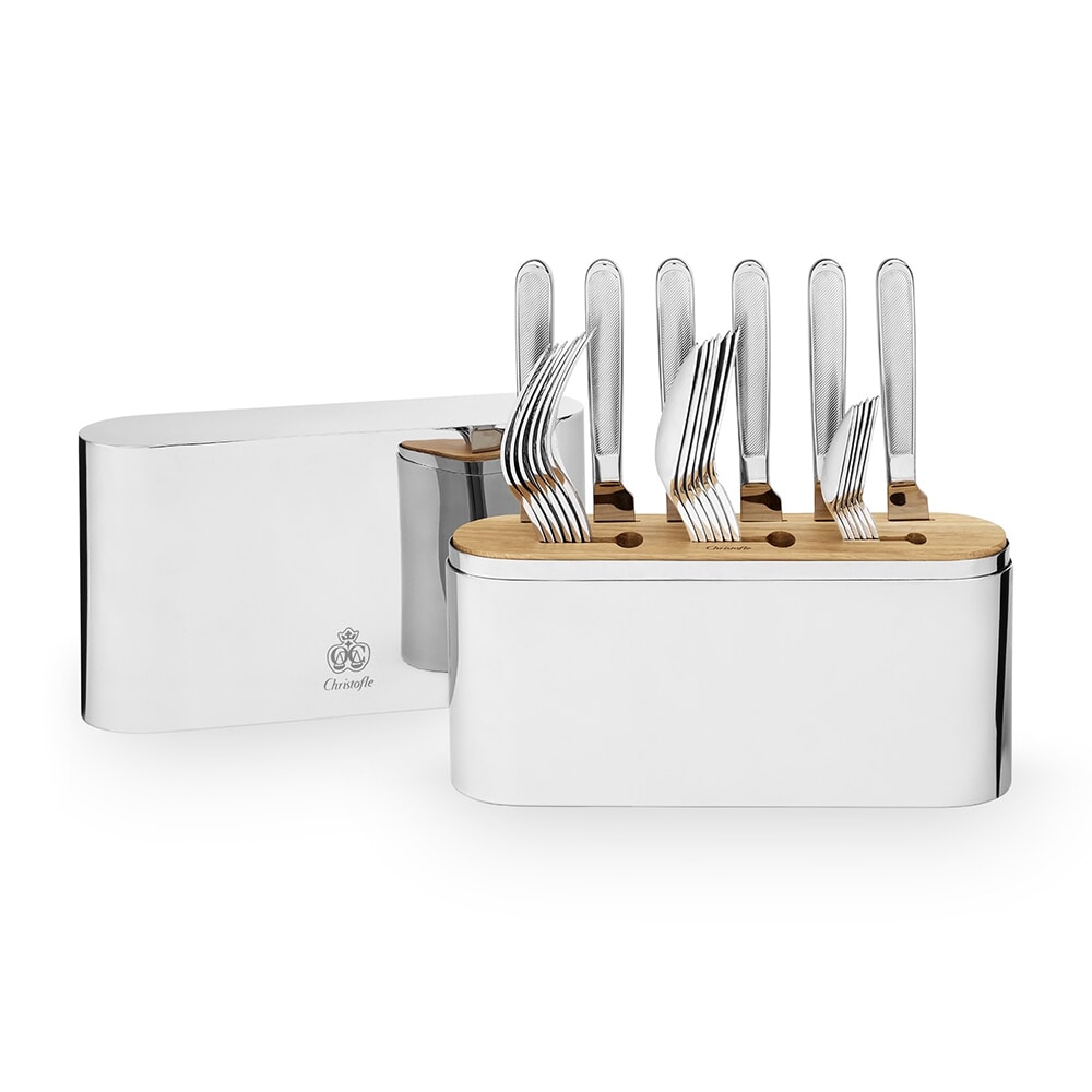 Christofle Concordeシリーズ　クリストフル Christofle Concorde Stainless Steel 24- Piece Flatware Set